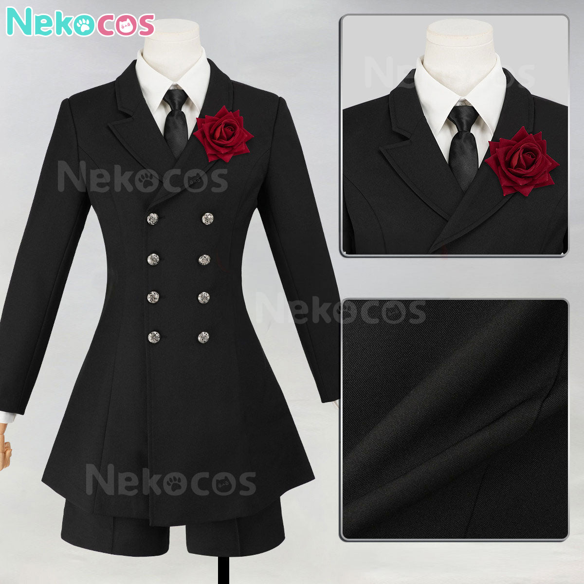 Ciel Phantomhive Funeral Cosplay Costume - In Stock NowAnime,Black Butler,Costume