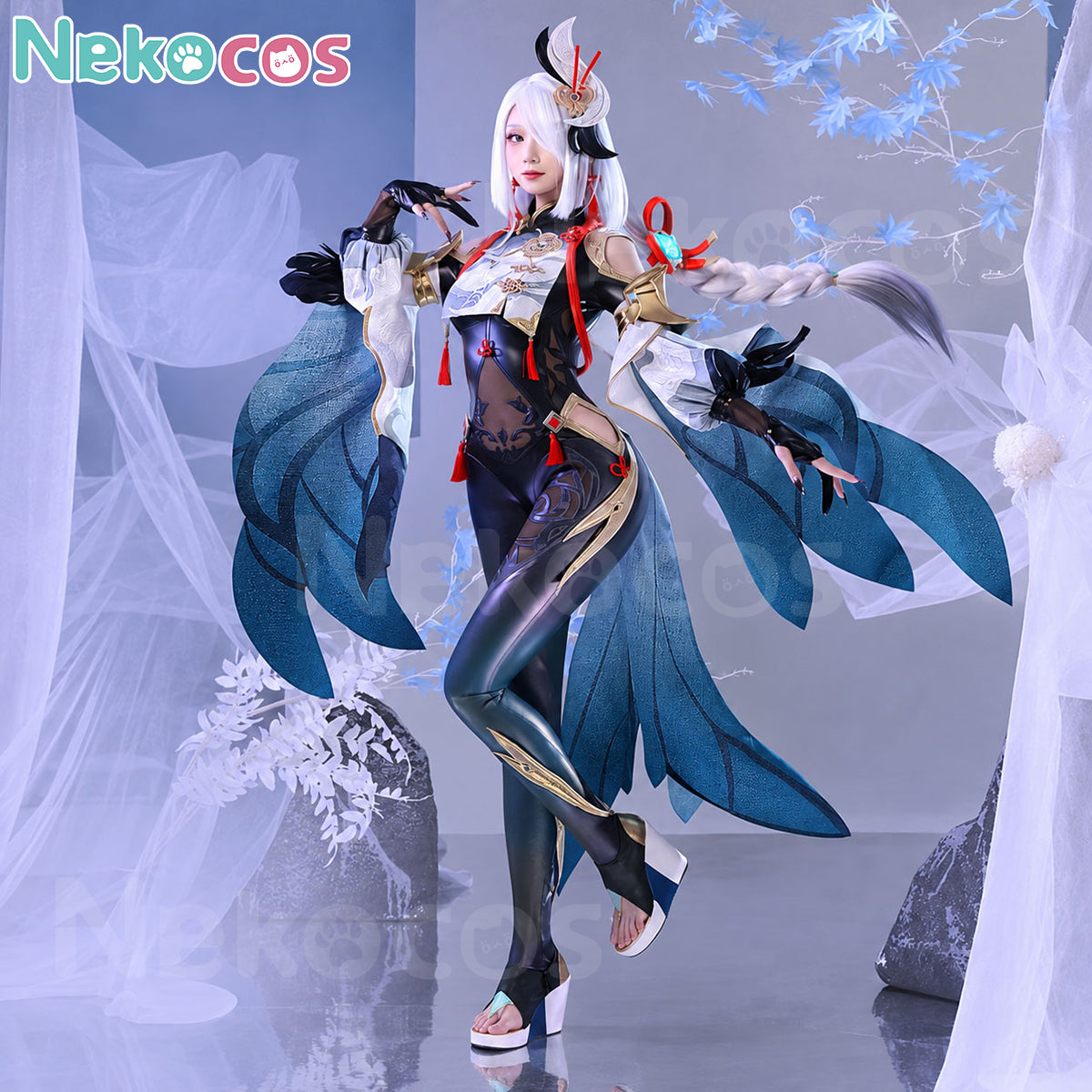 Genshin Impact Shenhe Cosplay Costume - Premium EditionCostume,Game,Genshin Impact