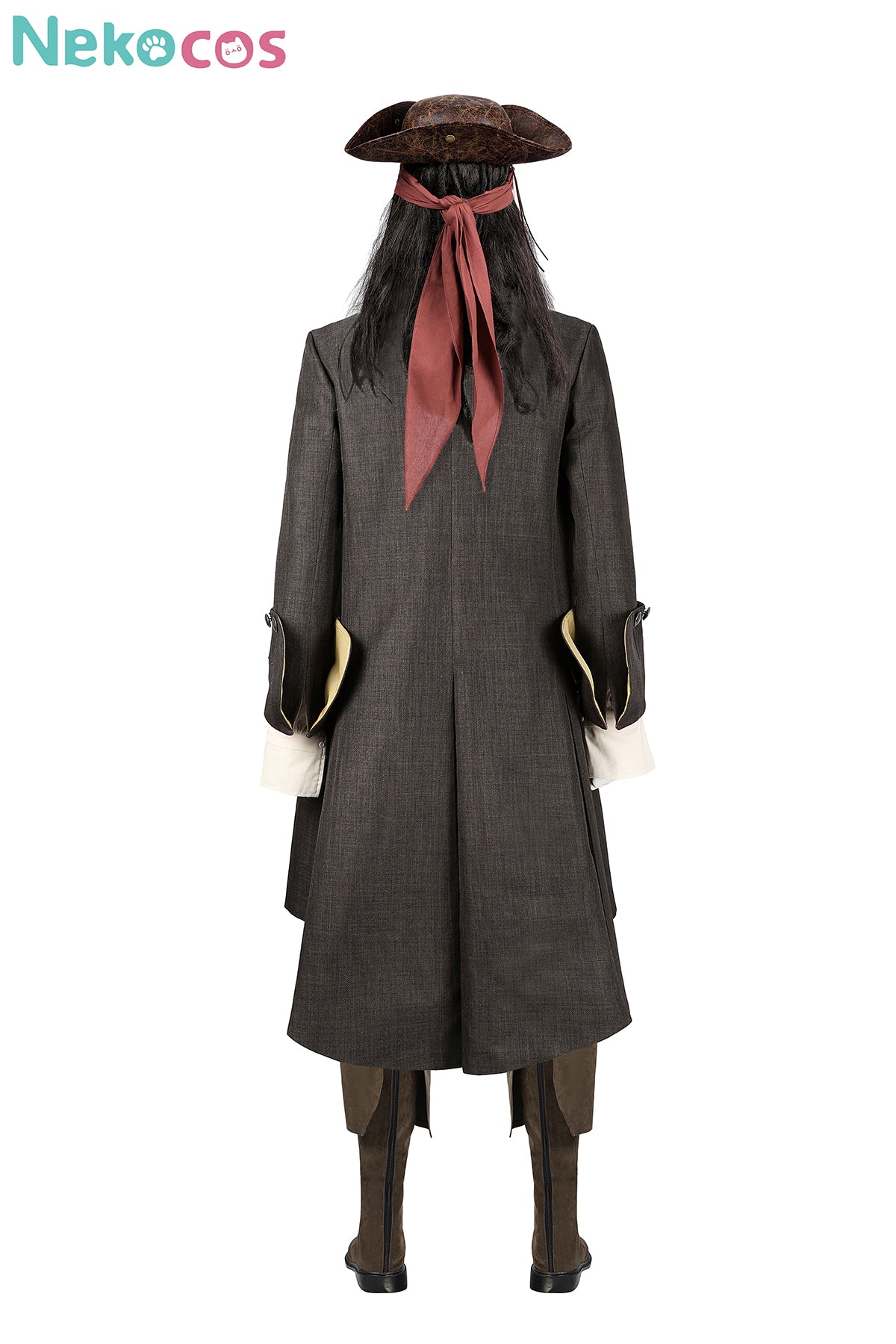 【Nekocos】Movie Jack Cosplay Costume Black Jacket Uniform Halloween Cape Standard Collar Custom Christmas Cosplay Costume | Custom-Tailor