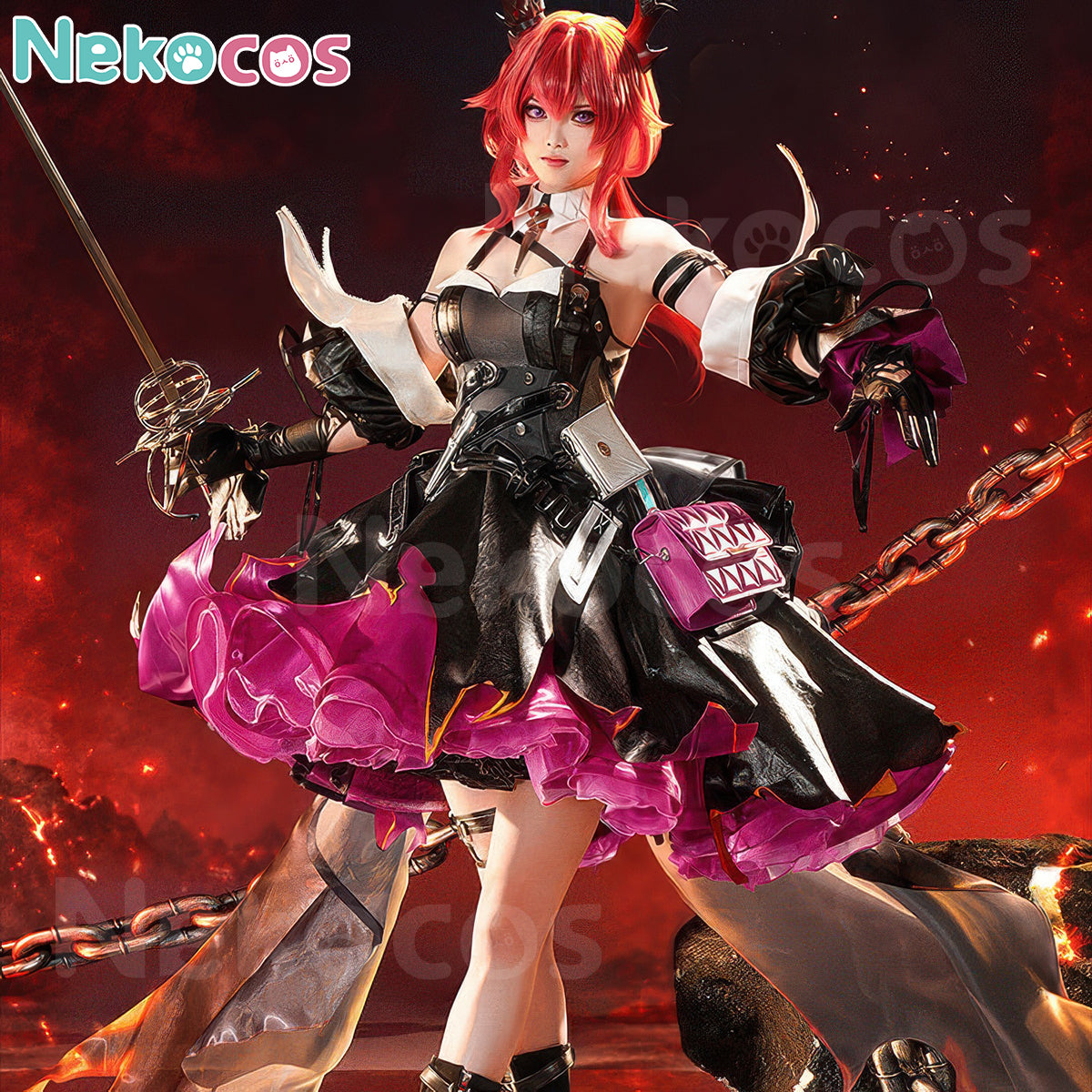Arknights Laevatain Cosplay Costume - Premium EditionArknights: Endfield,Costume,Game