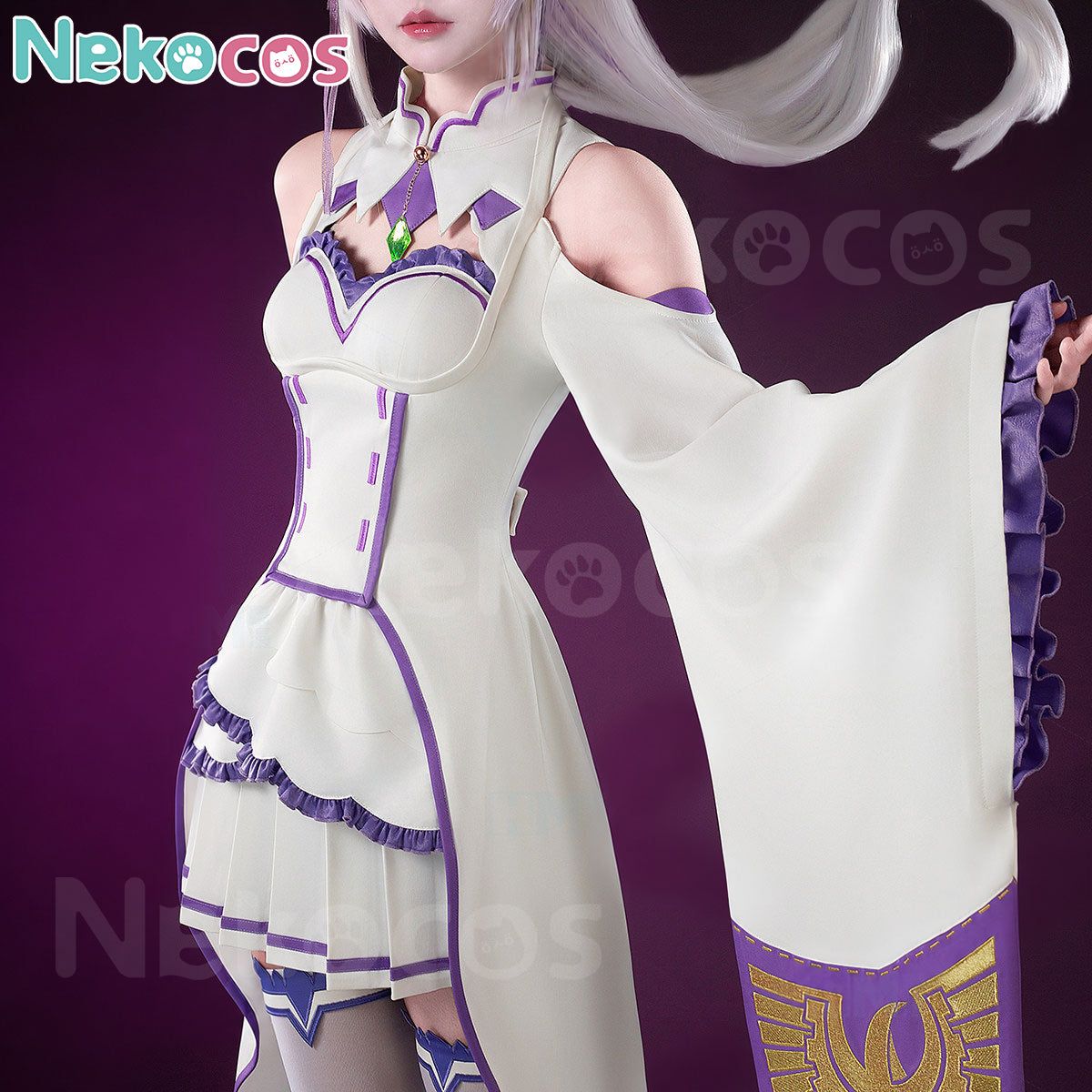 Emilia Cosplay Costume Custom-Tailored for Anime FansAnime,Costume,Re Zero