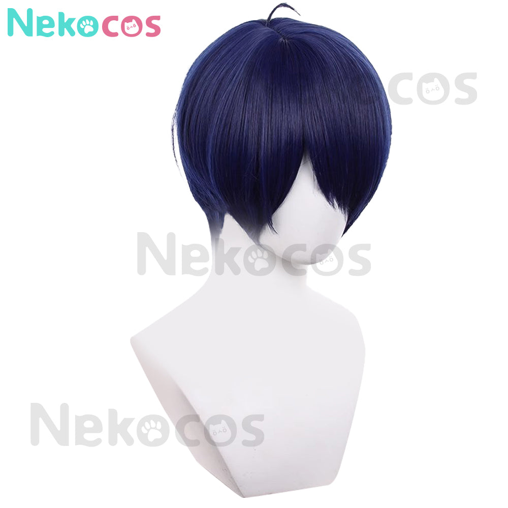 【Nekocos】Game Persona 3 Cosplay Makoto Yuki Battle Suit Cosplay Wig | In Stock