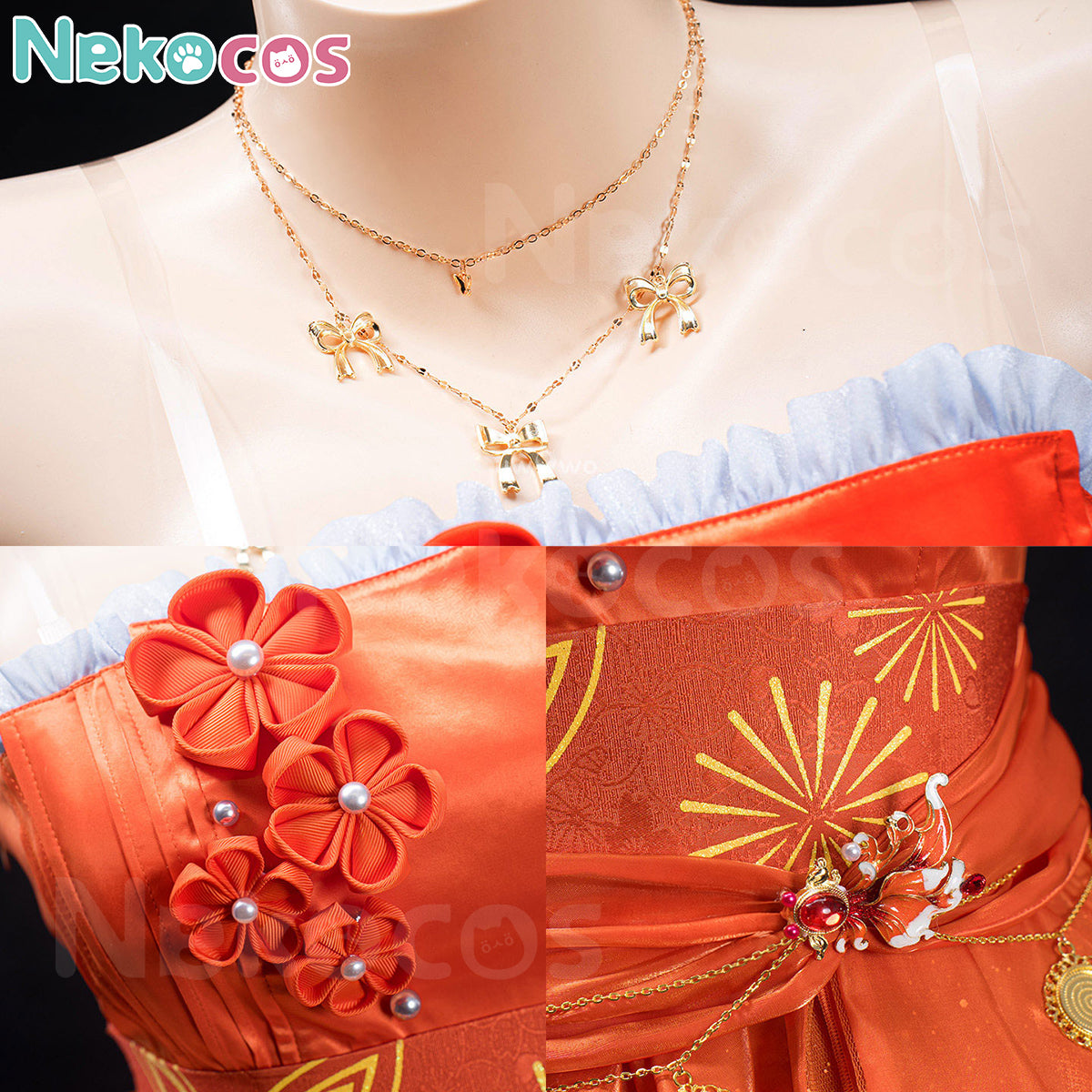 Genshin Impact Yoimiya Cosplay Gown - Premium EditionCostume,Game,Genshin Impact