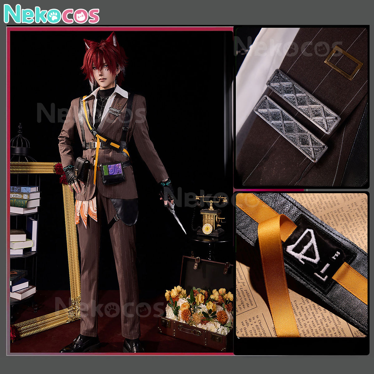 Arknights Demetri Certaldo Cosplay Costume - Premium EditionArknights,Costume,Game