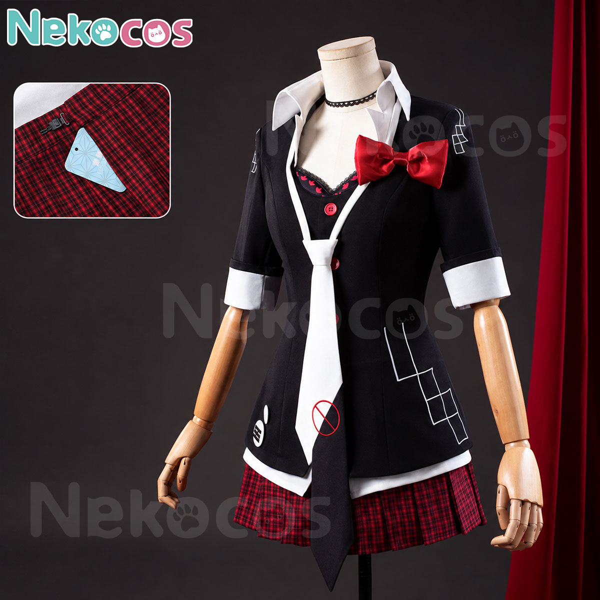Junko Enoshima Cosplay Costume - Available NowCostume,Danganronpa,Game