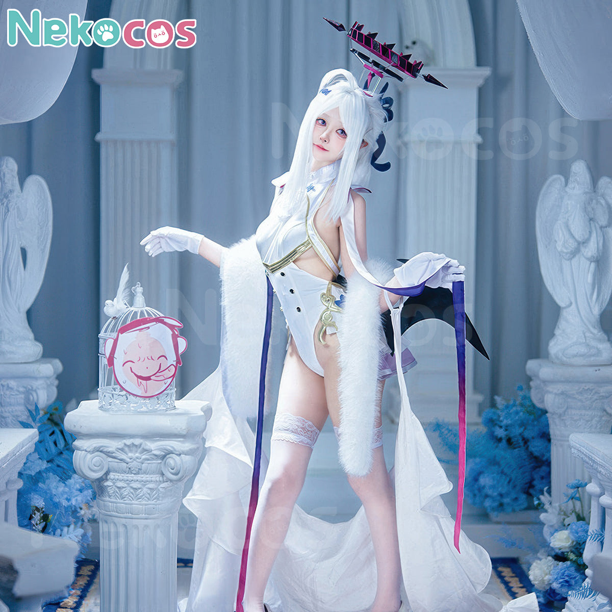 Custom-Tailored Sorasaki Hina Cosplay Costume by NekocosBlue Archive,Costume,Game