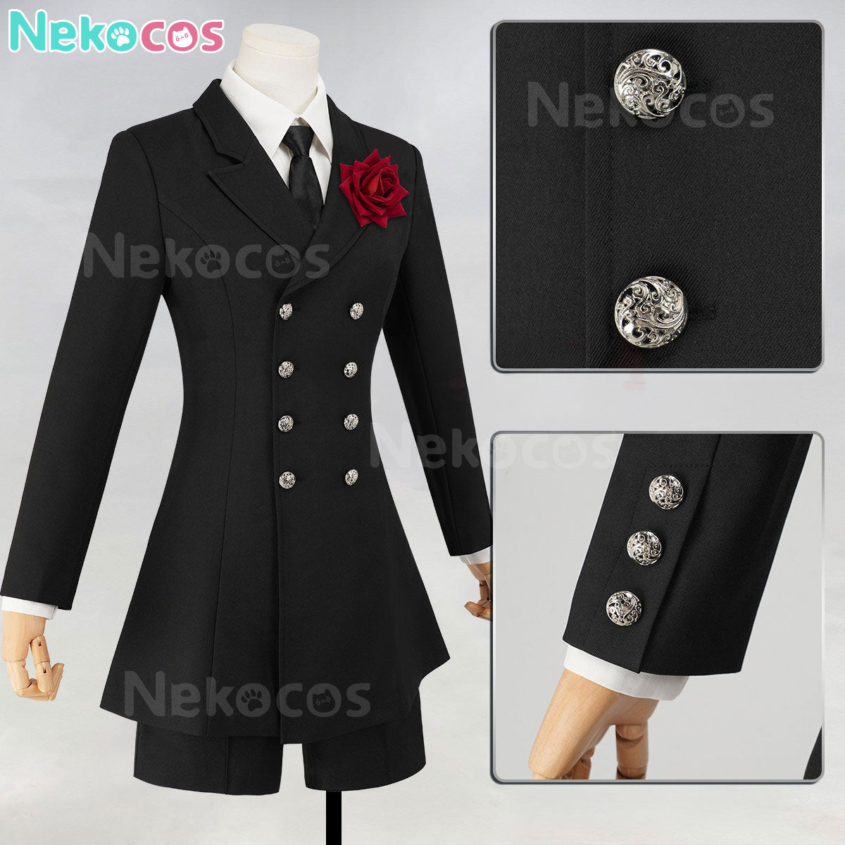 Ciel Phantomhive Funeral Cosplay Costume - In Stock NowAnime,Black Butler,Costume