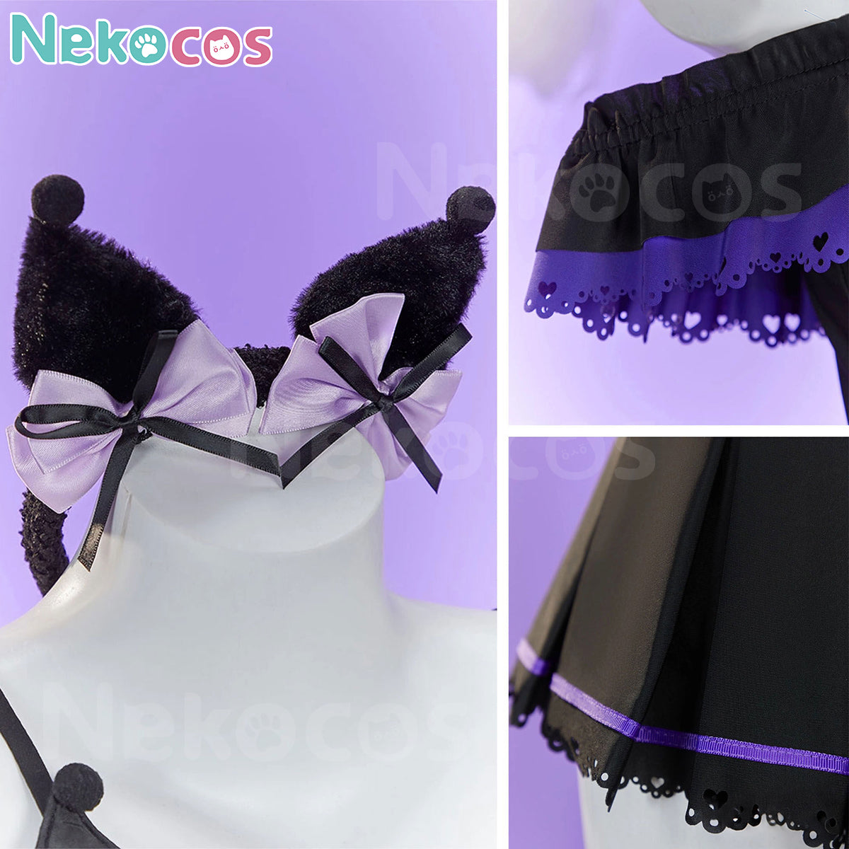 Kuromi Swimsuit Cosplay Costume