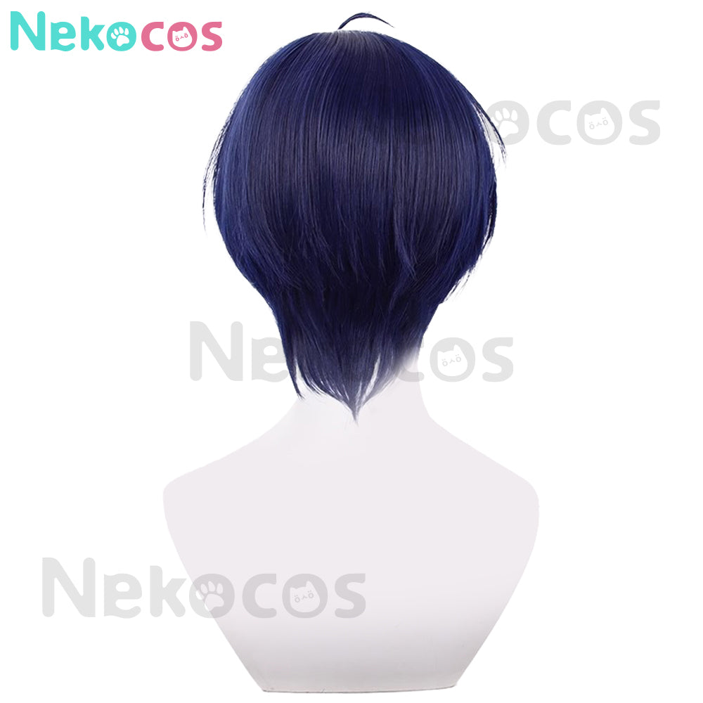 【Nekocos】Game Persona 3 Cosplay Makoto Yuki Battle Suit Cosplay Wig | In Stock
