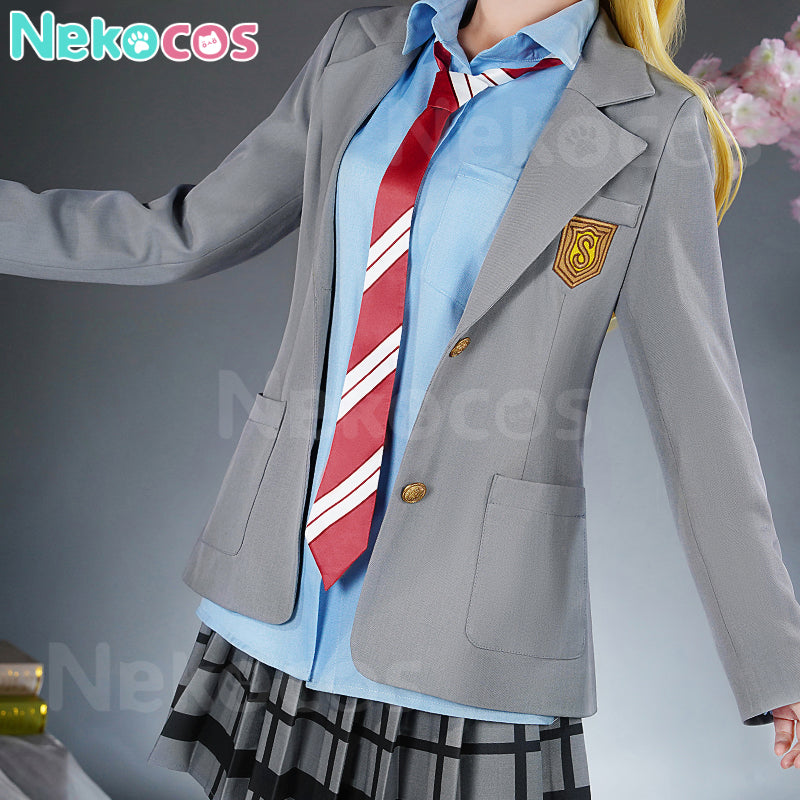 【Nekocos】Anime Your Lie in April Cosplay Kaori Miyazono Cosplay Costume | Pre-Sale