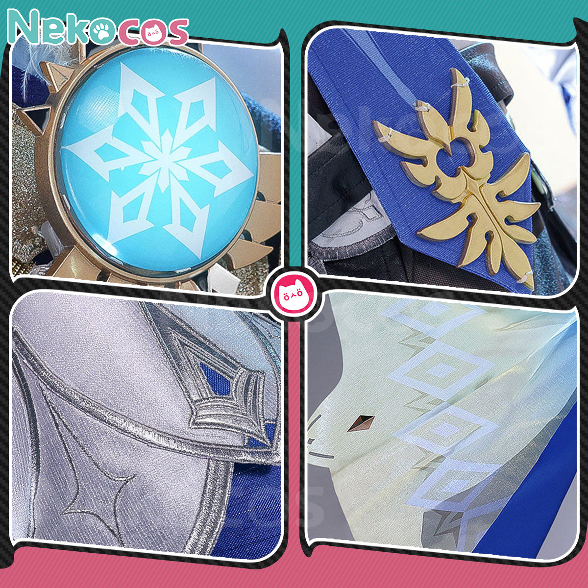【Nekocos】Game Genshin Impact Cosplay Eula Cosplay Costume Premium Edition
