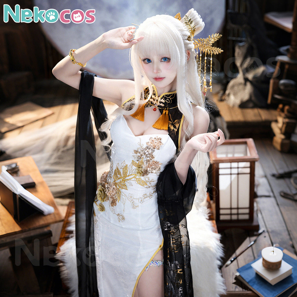 Custom-Tailored Game Cosplay Crown - Glorious Flower CostumeCostume,Game,Goddess of Victory: NIKKE