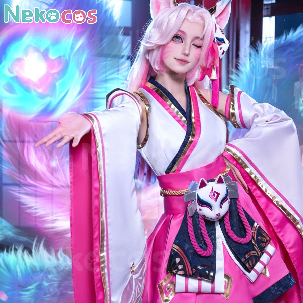 Chibi Ahri Cosplay Costume – Premium Custom-Tailored EditionCostume,Game,League of Legends