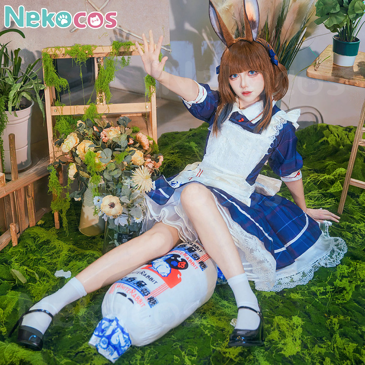 Arknights Amiya Cosplay Costume - White Rabbit Style In StockArknights,Costume,Game