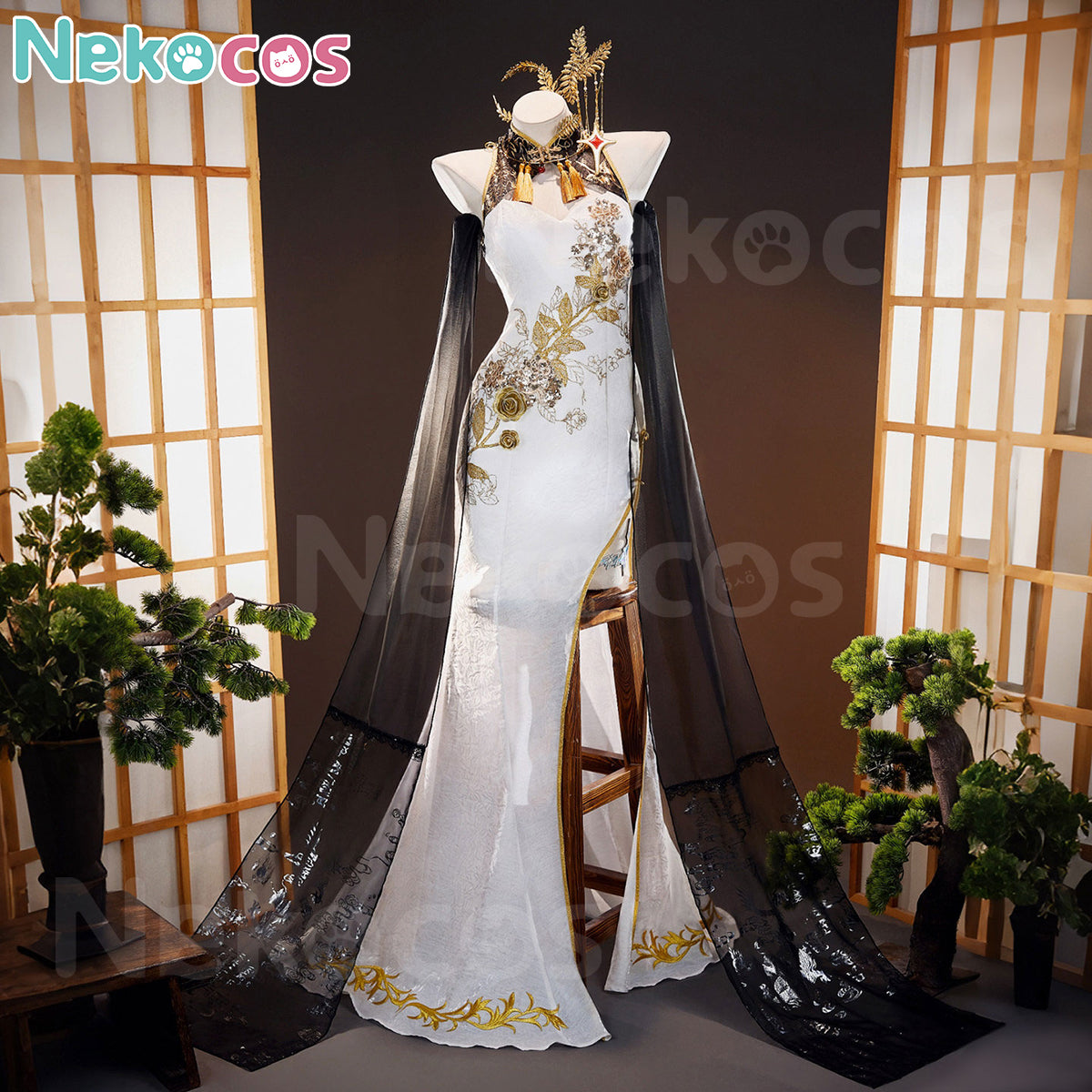 Custom-Tailored Game Cosplay Crown - Glorious Flower CostumeCostume,Game,Goddess of Victory: NIKKE