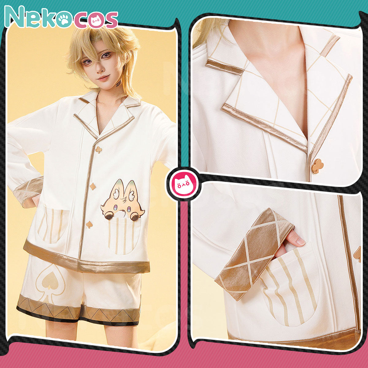 Honkai Star Rail Aventurine Cosplay Pajamas - In StockCostume,Game,Honkai: Star Rail