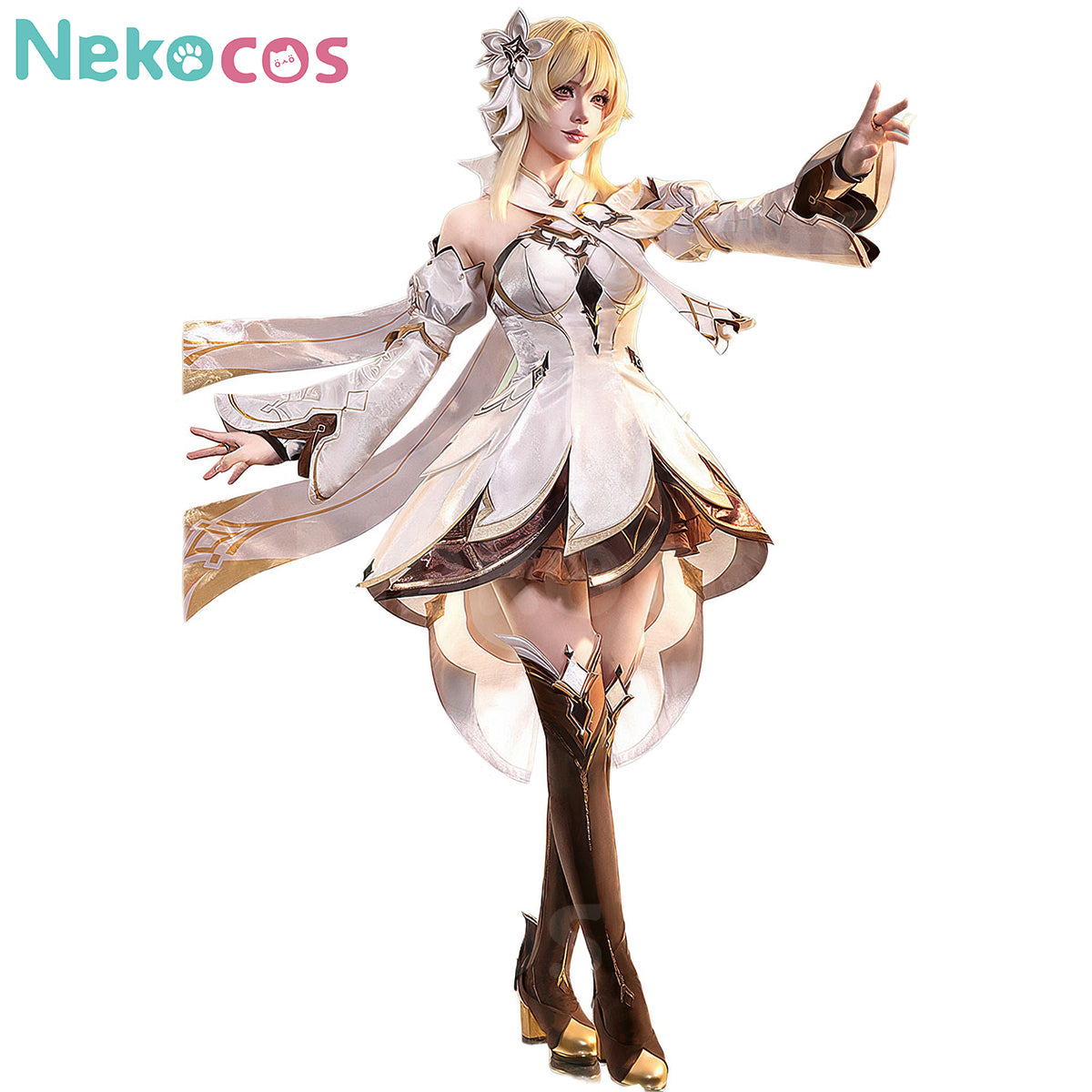 Genshin Impact Lumine Cosplay Costume - Premium EditionCostume,Game,Genshin Impact