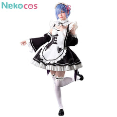 Rem Ram Anime Maid Cosplay Costume | Custom-Tailored EleganceAnime,Costume,Re Zero