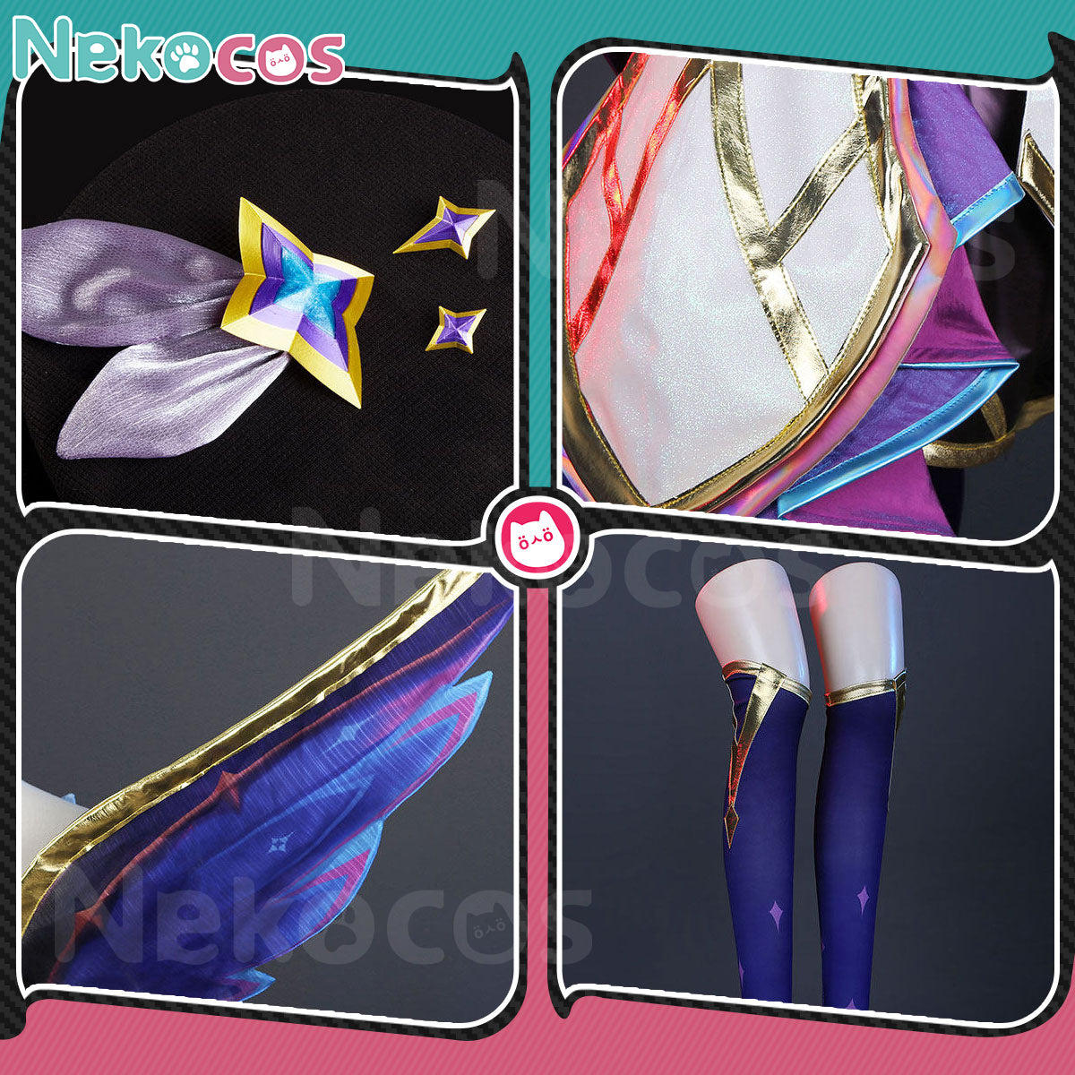 Star Guardian Akali Cosplay Costume - Premium Custom EditionCostume,Game,League of Legends