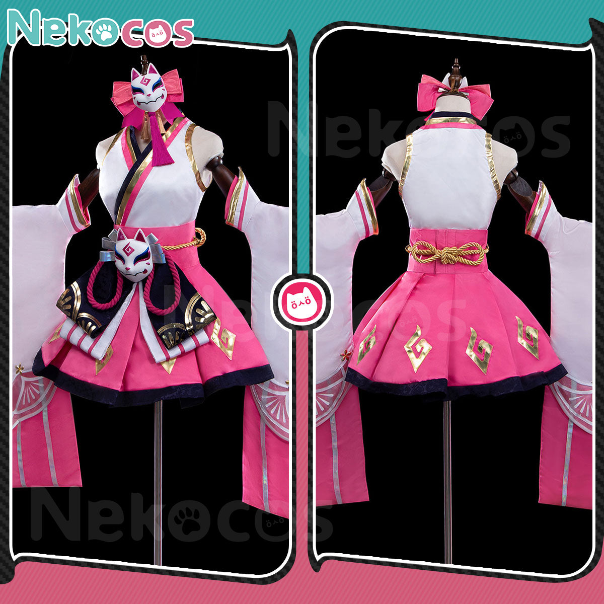 Chibi Ahri Cosplay Costume – Premium Custom-Tailored EditionCostume,Game,League of Legends