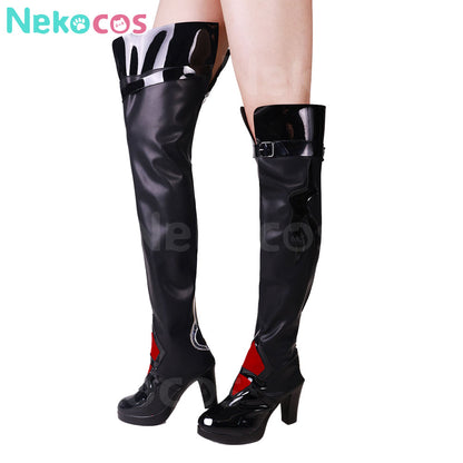 Game Honkai: Star Rail Cosplay Acheron Red Cosplay Shoes
