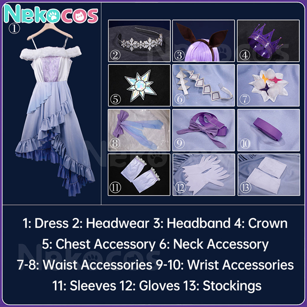 【Nekocos】Game Uma Musume Pretty Derby Cosplay Admire Vega Christmas  Cosplay Costume | Custom-Tailor