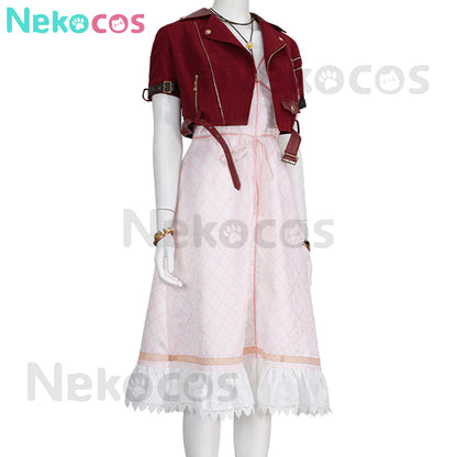 【Nekocos】Game Final Fantasy VII Cosplay Remake Aerith Upgraded version Cosplay Costume | Custom-Tailor
