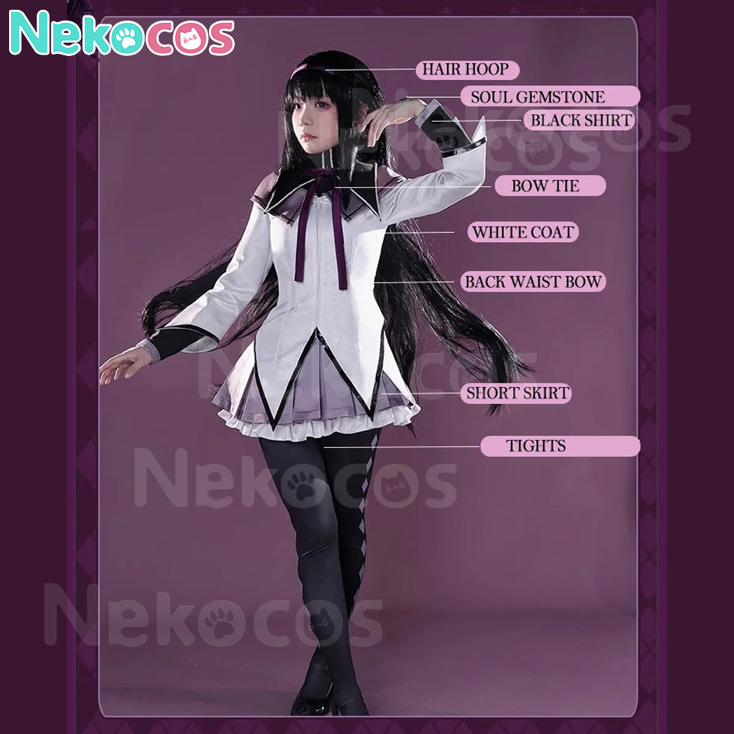 【Nekocos】Anime Puella Magi Madoka Magica Cosplay Akemi Homura Cosplay Costume | Custom-Tailor