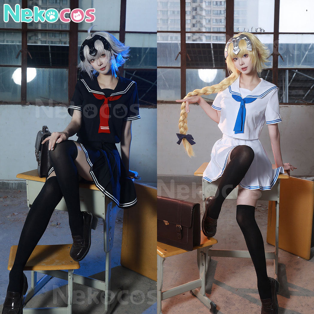 【Nekocos】Game Fate Grand Order Cosplay Jeanne d'Arc (Alter) Jalter&Jeanne d'Arc Jeanne School Uniform Cosplay Costume | In Stock