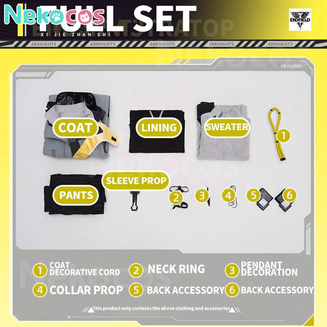 【Nekocos】Game Arknights Cosplay Administrator Cosplay Costume Premium Edition | In Stock