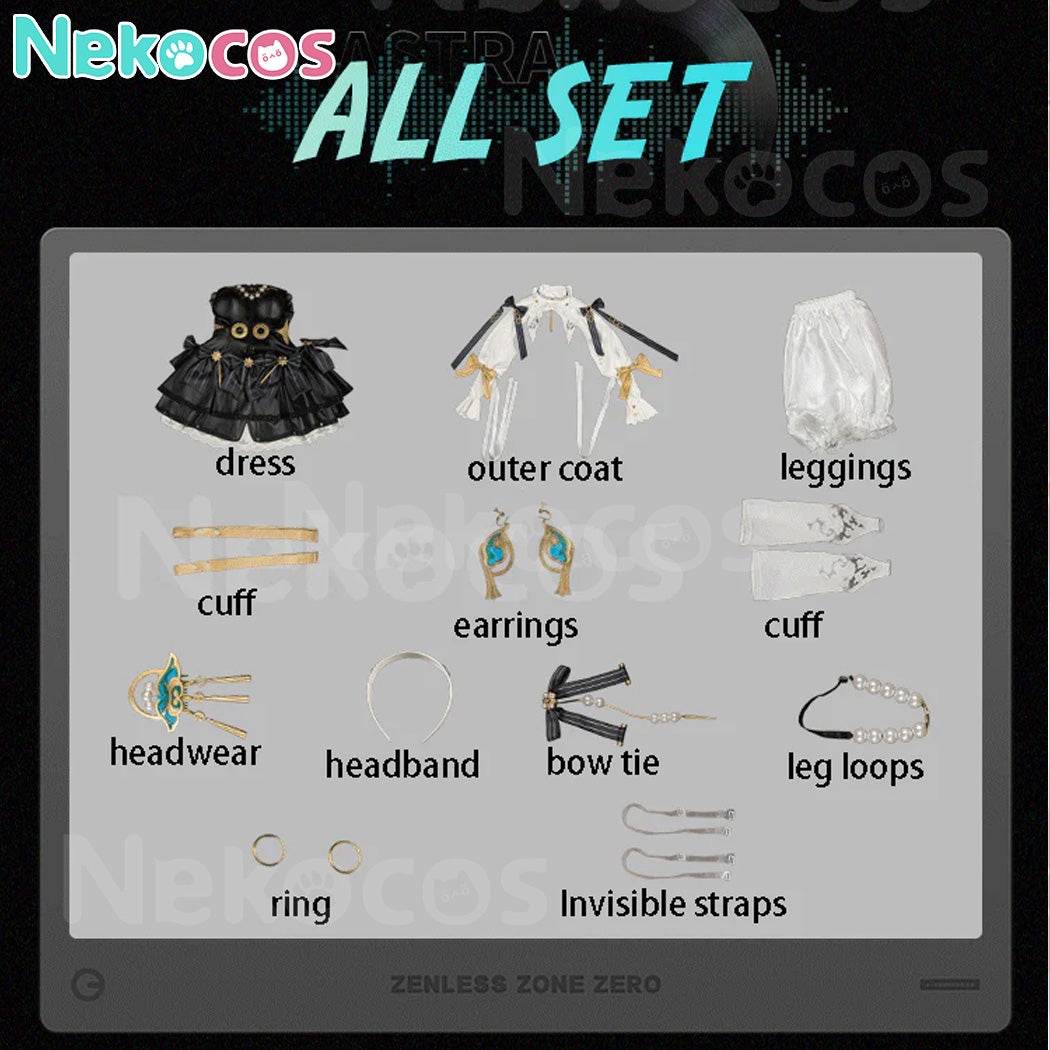 【Nekocos】Game Zenless Zone Zero Cosplay Astra Yao Crystal Chandelier Cosplay Costume Premium Edition | In Stock