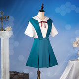 【Nekocos】Anime Neon Genesis Evangelion Cosplay Asuka Langley Soryu School Uniform Cosplay Costume | In Stock