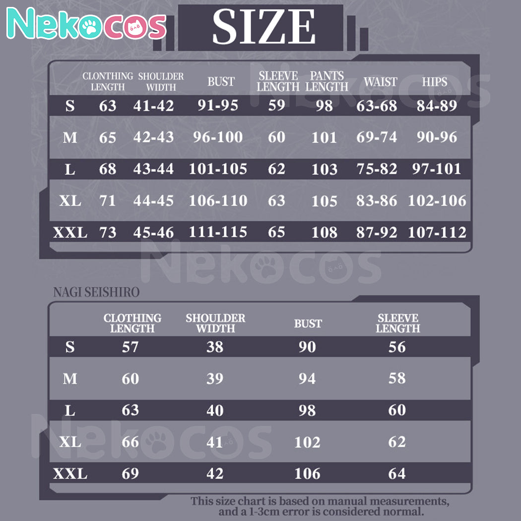 【Nekocos】Anime Mikage Reo Nagi Seishiro Cosplay Costume | In Stock