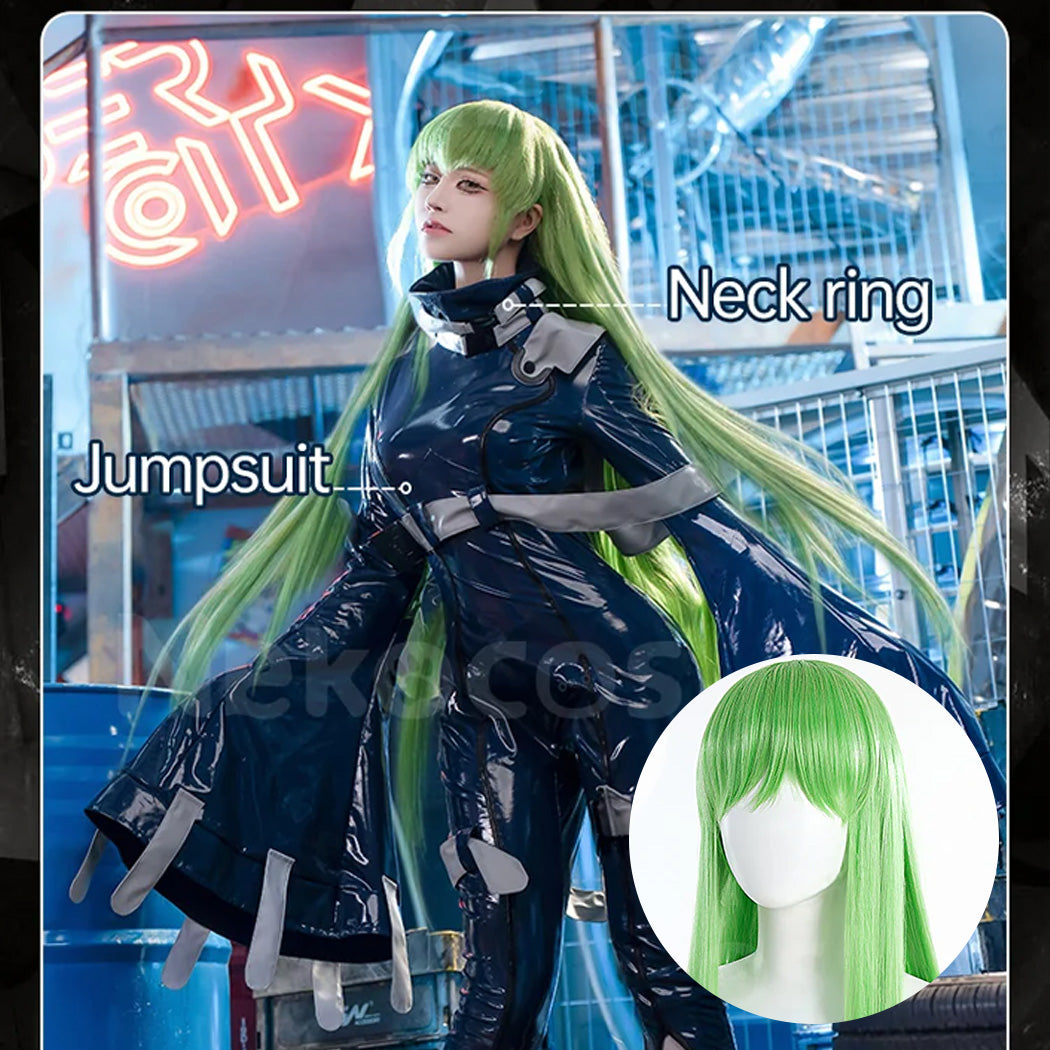 【Nekocos】Anime Code Geass Cosplay C.C. Cosplay Costume Premium Edition | Custom-Tailor