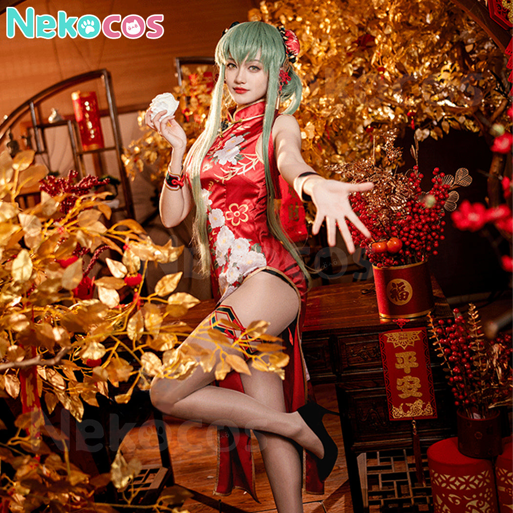 【Nekocos】Anime Code Geass Cosplay C.C. Cheongsam Cosplay Costume | In Stock