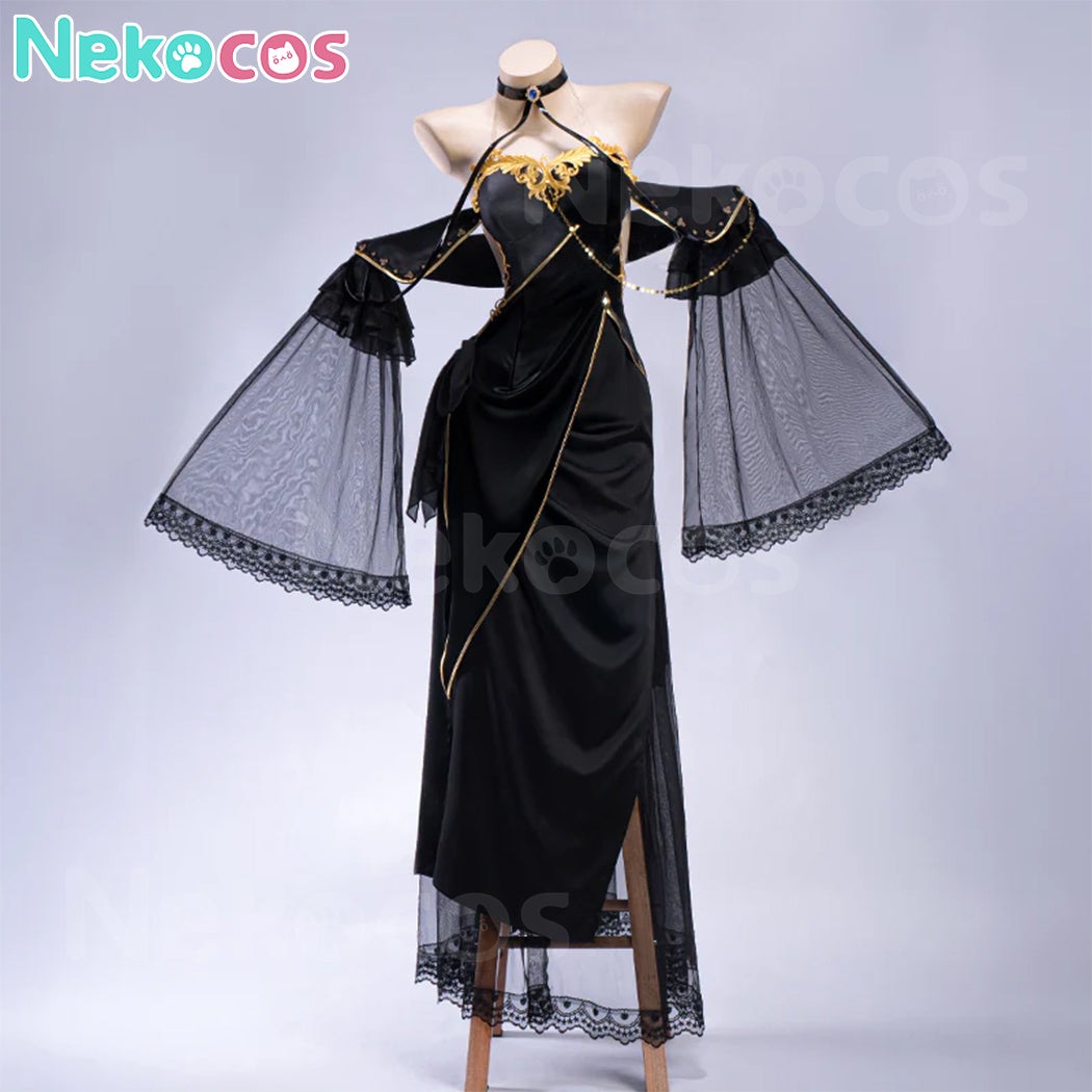 【Nekocos】Anime Code Geass Cosplay C.C. Black Dress Cosplay Costume Premium Edition | In Stock