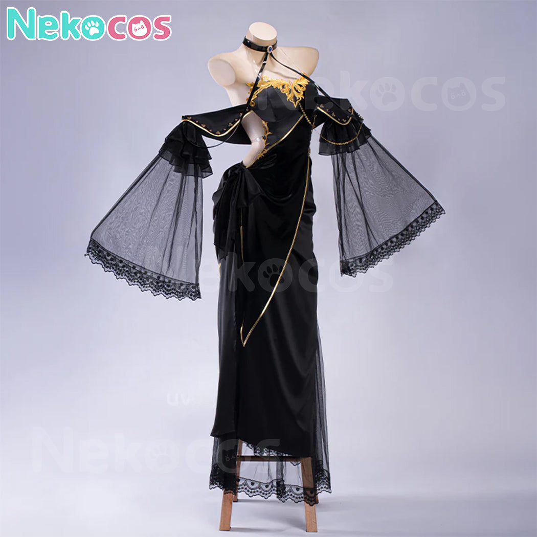 【Nekocos】Anime Code Geass Cosplay C.C. Black Dress Cosplay Costume Premium Edition | In Stock