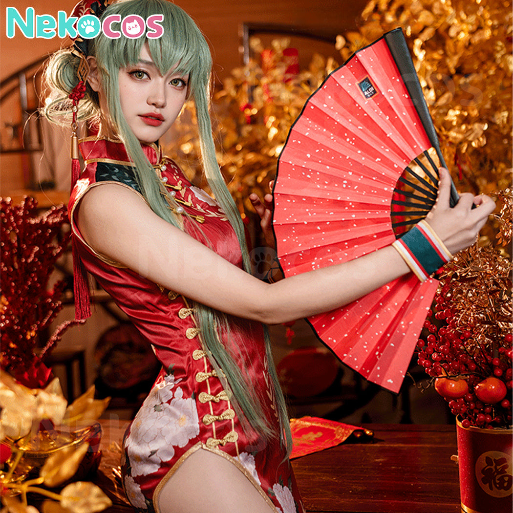 【Nekocos】Anime Code Geass Cosplay C.C. Cheongsam Cosplay Costume | In Stock