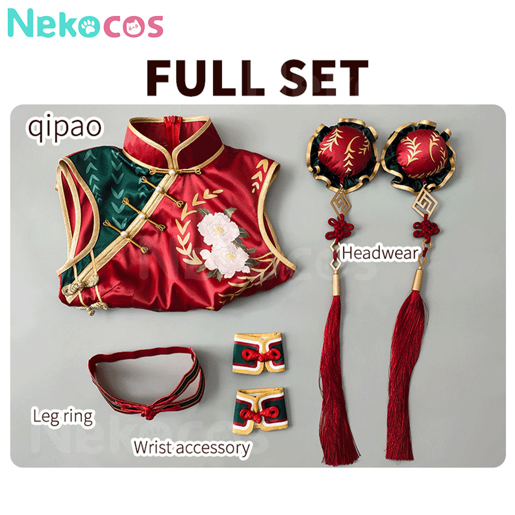 【Nekocos】Anime Code Geass Cosplay C.C. Cheongsam Cosplay Costume | In Stock