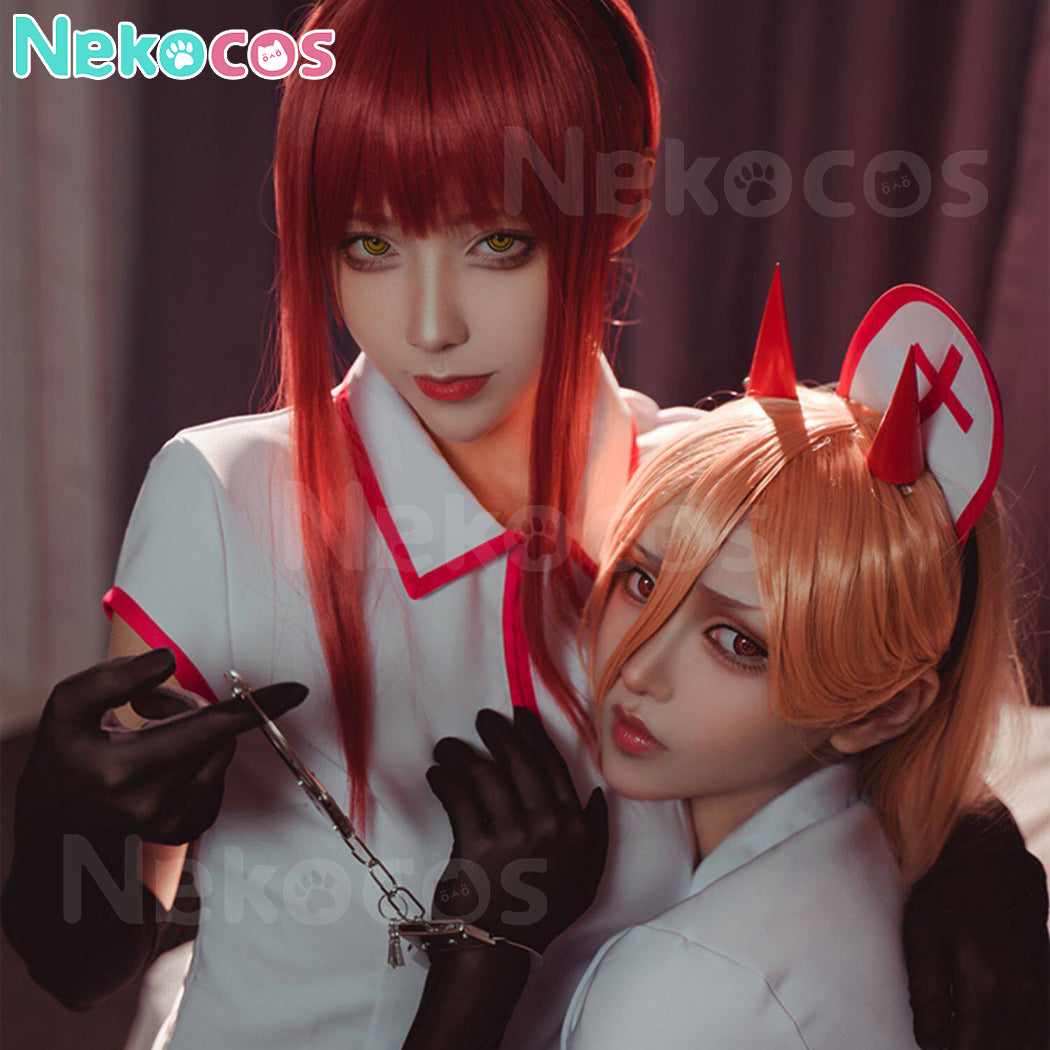【Nekocos】Anime Makima&Power Nurse Uniform Cosplay Costume | In Stock