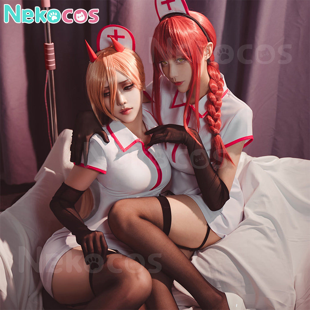 【Nekocos】Anime Makima&Power Nurse Uniform Cosplay Costume | In Stock