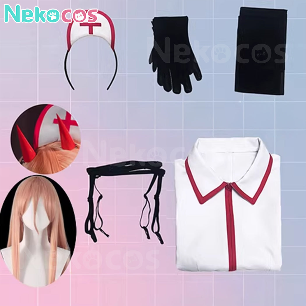 【Nekocos】Anime Makima&Power Nurse Uniform Cosplay Costume | In Stock