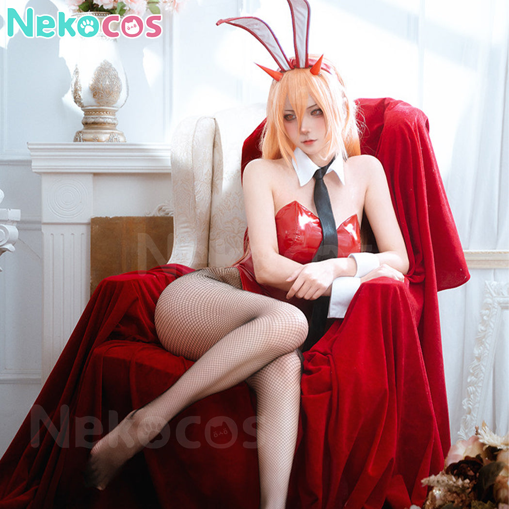 【Nekocos】Anime Makima&Power Bunny Girl Cosplay Costume | In Stock