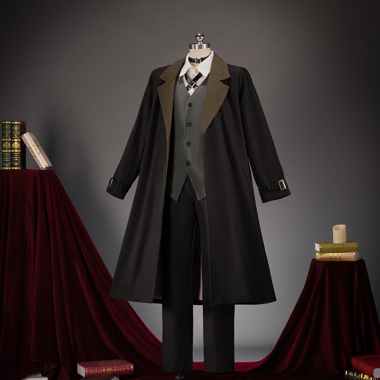 【Nekocos】Anime Bungo Stray Dogs Cosplay Nakahara Chuuya Cosplay Male Costume | Custom-Tailor