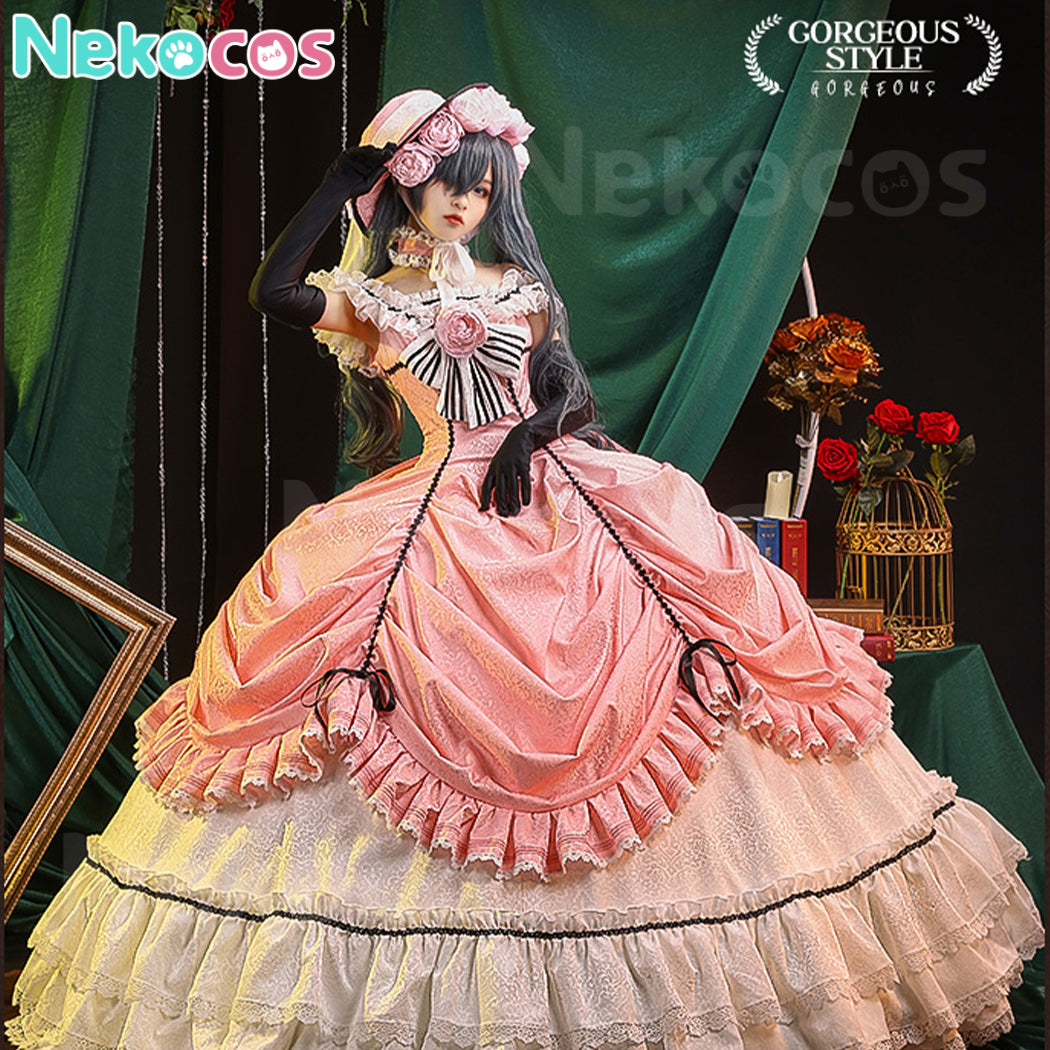 【Nekocos】Anime Black Butler Cosplay Lady Ciel Phantomhive Long Style Cosplay Costume Premium Edition | In Stock