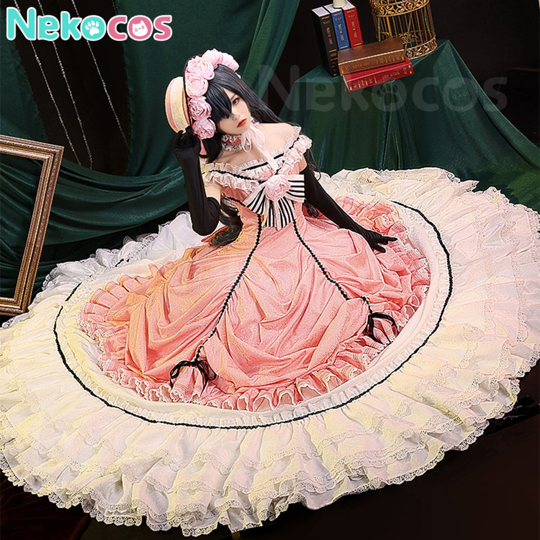 【Nekocos】Anime Black Butler Cosplay Lady Ciel Phantomhive Long Style Cosplay Costume Premium Edition | In Stock