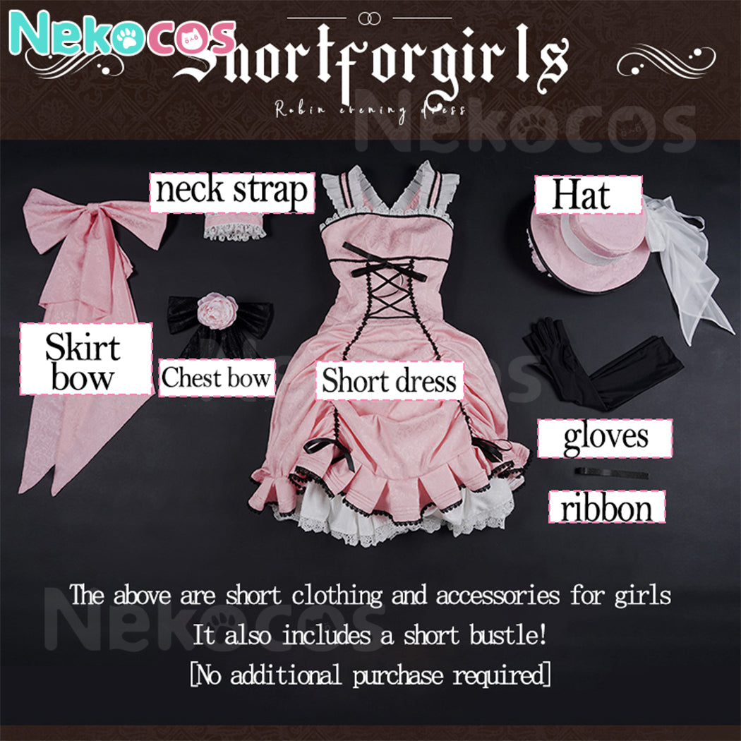 【Nekocos】Anime Black Butler Cosplay Lady Ciel Phantomhive Short Style Cosplay Costume Premium Edition | In Stock