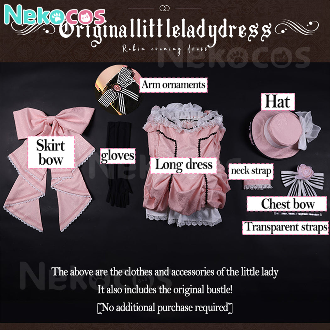 【Nekocos】Anime Black Butler Cosplay Lady Ciel Phantomhive Long Style Cosplay Costume Premium Edition | In Stock