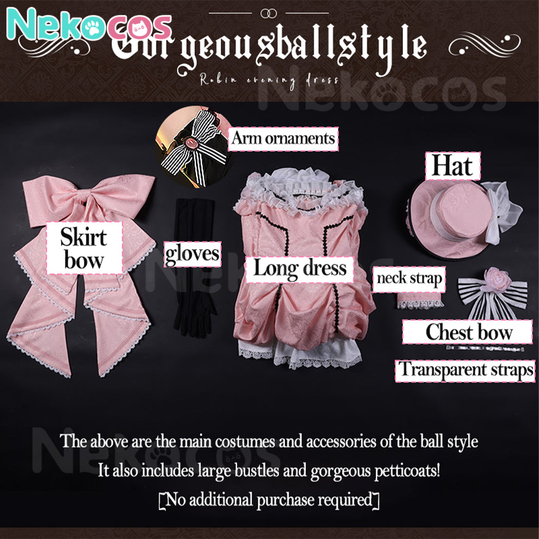 【Nekocos】Anime Black Butler Cosplay Lady Ciel Phantomhive Long Style Cosplay Costume Premium Edition | In Stock