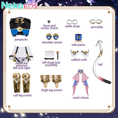 【Nekocos】Game Honkai: Star Rail Cosplay Cipher Cosplay Costume | Pre-Sale